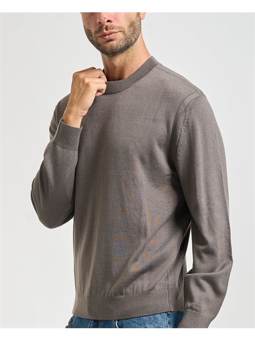 Men's Armani Exchange crew neck sweater in wool blend ARMANI EXCHANGE | XM001878-AF11982U8092